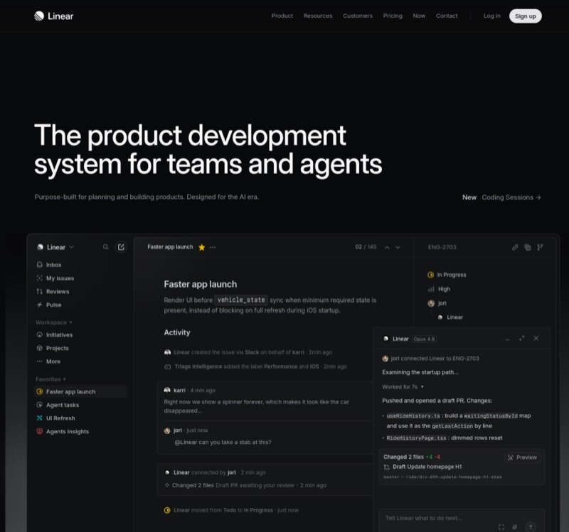 Referensi gaya: linear.app