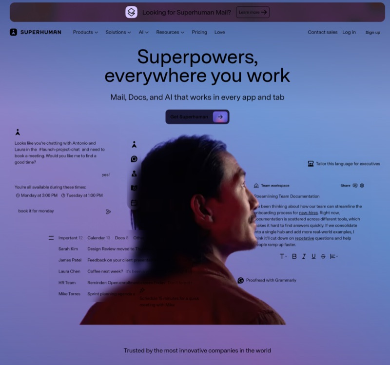 Referensi gaya: superhuman.com