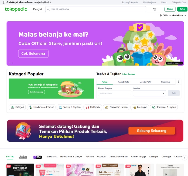 Referensi gaya: tokopedia.com